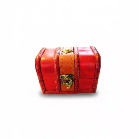 Caixa de Reiki em madeira - CX5Castanho Avermelhado