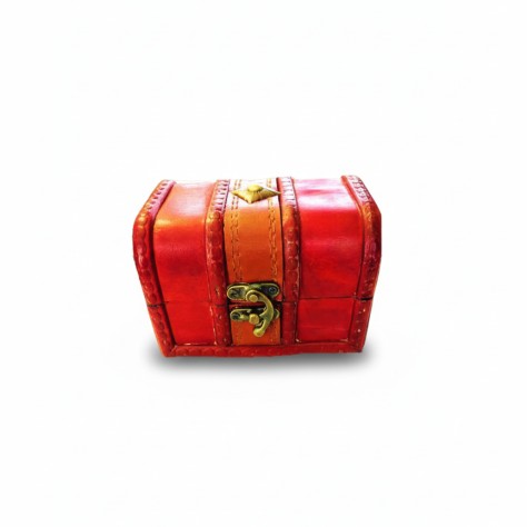 Caixa de Reiki em madeira - CX5Castanho Avermelhado